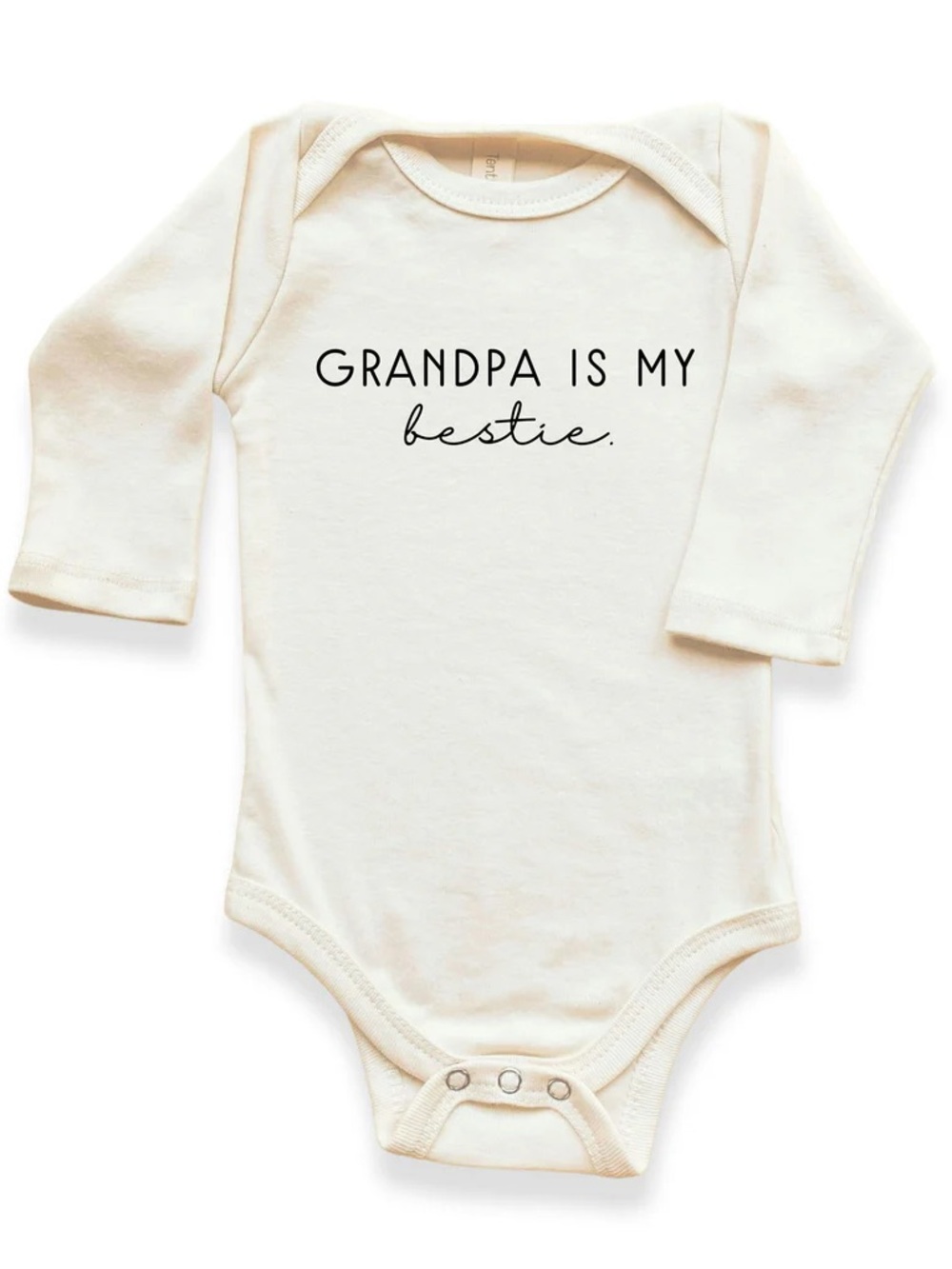 Long-Sleeve One-Piece Bodysuit - "Grandma Is My Bestie"